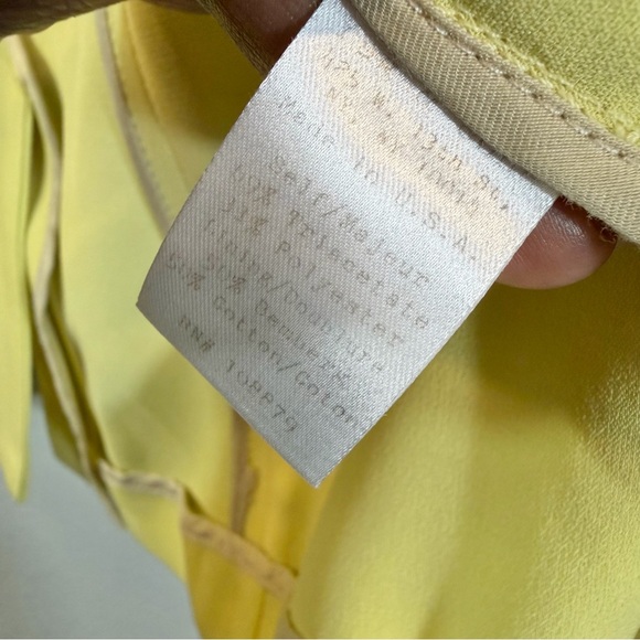 rag & bone Crepe Tuxedo Jacket Blazer Size 6 Chartreuse Yellow Preppy Academia - Picture 9 of 13